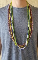 9 pcs Santeria Bead Necklace Set Eleke- Orula Eleggua Shango Yemaya Obbatala Oya... - Image 3