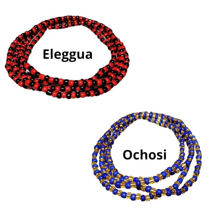 9 pcs Santeria Bead Necklace Set Eleke- Orula Eleggua Shango Yemaya Obbatala Oya... - Image 7