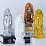 orenm Our Lady of Guadalupe Statue Figurine 8" H Virgen de Guadalupes Mary Figur... - Image 3