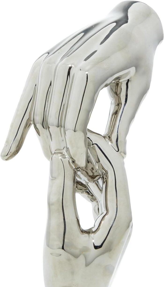 Deco 79 Polystone Hands Decorative Sculpture Home Decor Statue, Accent Figurine ... - Image 3