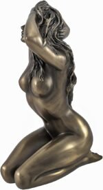 Veronese Design Bronze Finished Female Tasteful Nude Cast Resin Statue - Kneelin... - Image 3