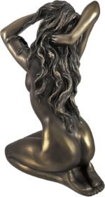Veronese Design Bronze Finished Female Tasteful Nude Cast Resin Statue - Kneelin... - Image 4