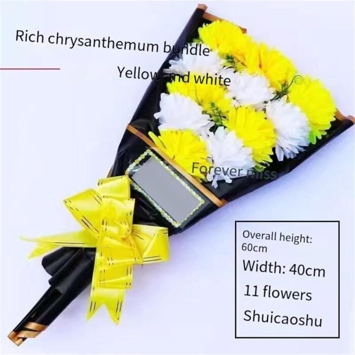 Artificial Chrysanthemum Flowers for Tomb-Sweeping Rituals | Cemetery Decoration... - Image 5
