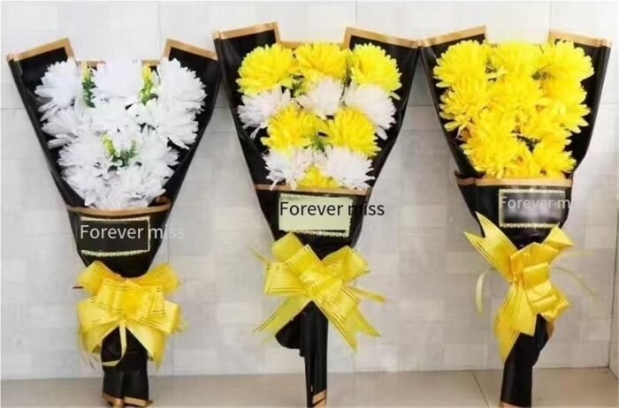 Artificial Chrysanthemum Flowers for Tomb-Sweeping Rituals | Cemetery Decoration... - Image 7