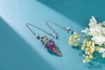 Jovivi Natural Amethyst Crystal Pendulums for Divination Dowsing 6 Facted Crown ... - Image 4