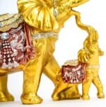 Dalax- Mama and Baby Elephant Collectible Statue, Lucky Figurines Perfect for Ho... - Image 3