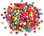 [400PCS] Colorful Wooden Beads, 16mm Large Round Paint Natural Wood Beads Loose ... - Image 2