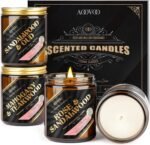 AOOVOO Men Candles Set - Sandalwood&Oud/Rose&Sandalwood/Mahogany Teakwood/Jasmin... - Image 2