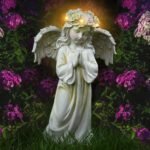 Angel Garden Statue,Memory Guardian Solar Garden Decor with Warm Light,Waterproo... - Image 2