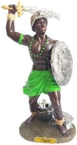 Annie's Boutique Orisha Ogun Statue Yoruba Statue Orisha Ogun (12 Inches) - Yell... - Image 2