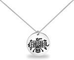 BEKECH Kouzen Healing Gift Veve Voodoo Necklace Kouzen Vodou Symbol Necklace Amu... - Image 2