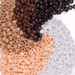Brown Pony Beads for Jewelry Making - Fall & Thanksgiving Beads for DIY Bracelet... - Image 2