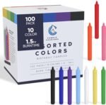 Candle Charisma 100 Multi-Colored Spell Candles - 4" Unscented Paraffin Chime Ca... - Image 2