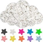 Clay Beads, 3000Pcs White Clay Heishi Beads for Bracelets Making, Flat Round Pol... - Image 2