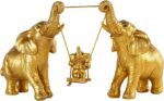 Elephant Statue For Home Decor.Gold Elephant Decor For Living Room,Office,Shelf,... - Image 2
