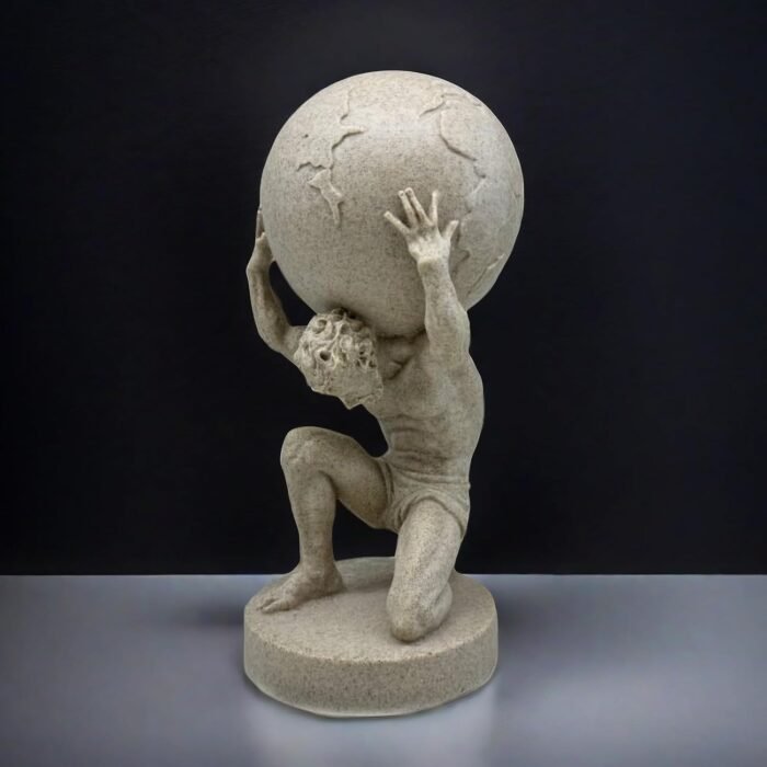 FUNSXBUG 11 Inch Large Atlas Holding World Greek God Statue Sculpture Collectibl... - Image 2