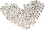 GUNKY 100PCS 18K 4MM Silver Filled Beads 4MM Silver Plated Beads for Jewelry Mak... - Image 2