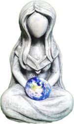 Gaia Goddess Statue, Mother Earth Nature Art Painted Figurine Ornaments, Resin R... - Image 2