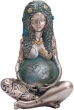 Goddess Statue, Gaia Statue Mother Earth Nature Moon Statues, Resin Witchy Spiri... - Image 2