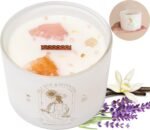 Healing Crystals Candle for Women - 12oz Wood Wick Candles That Crackle. Crystal... - Image 2