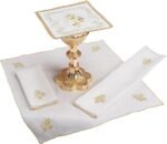 IHS Altar Linen Gift Set Traditional Catholic Church Supplies, 7 Inch Square - Image 2