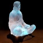 Jesus Statue for Home Decor 8" Sea Glass (Frosted Acrylic) - Meditation Decor wi... - Image 2