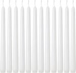 Kedtui Taper Candles 10 inch (H) Dripless, Set of 24 White Unscented and Smokele... - Image 2