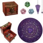 Knana 6Pcs Pendulum Board for Divination - Pendulum Crystal for Dowsing, Tarot D... - Image 2