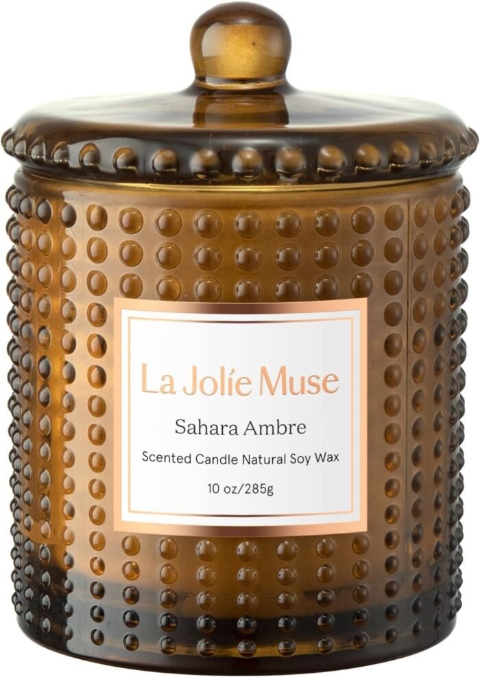 LA JOLIE MUSE Sahara Amber Candles for Home Scented, Candles Gifts for Women & M... - Image 2