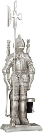 Lizh Metalwork Medieval Knight Fireplace Tools Set,Heavy Duty Fireplace Accessor... - Image 2
