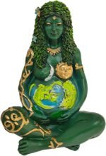 Mother Earth Gaia Goddess Statue, Decorative Home Kitchen Sculpture Polyresin Fi... - Image 2