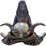 Mother Earth Goddess Statue, Gaia Sculpture for Altar, Moon Goddess Resin Figuri... - Image 2