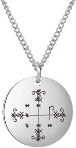 New 2026 Papa Legba Necklace Ritual Altar Pendant Ezili Dantor Vodou Loa Veve Sy... - Image 2