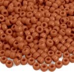 Pony Beads Bulk 1100 Pcs, Brown, Plastic, Barrel Shaped, 6x9mm, Perfect for Jewe... - Image 2