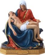 QIANLING 8.6" H Full-Color La Pieta Figure Statue, Religion Collection Pietà Mar... - Image 2