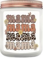 Retro Leopard Mama Candle - Mama Gifts, Mom Candles from Daughter Son, Mothers D... - Image 2