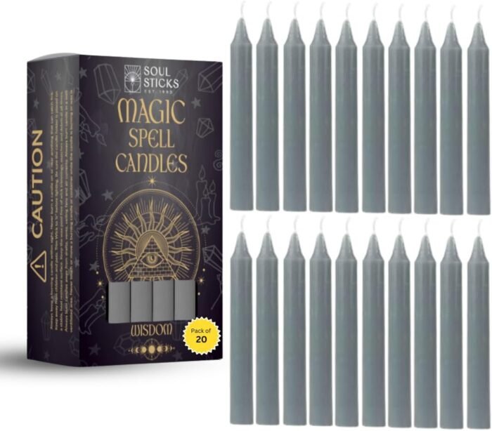 SOUL STICKS Wisdom Magic Spell Chime Taper Candles 20 Pack - Ideal for Altar, Ri... - Image 2