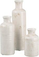 Sullivans White Ceramic Vase Set, Farmhouse Decor, Home Decorative Vase, Vases F... - Image 2