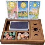 Tarot Card Holder Stand Display, Cute Witchy Desk Decor, Decorative Box for Alta... - Image 2