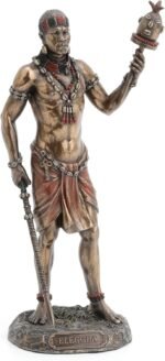 Veronese Design 8 7/8 Inch Ellugua God of Travelers African Orisha Resin Statue ... - Image 2