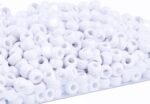 White Pony Beads Bulk 900 Pcs,Beads for Necklace Jewelry Making Earring Hair Bra... - Image 2