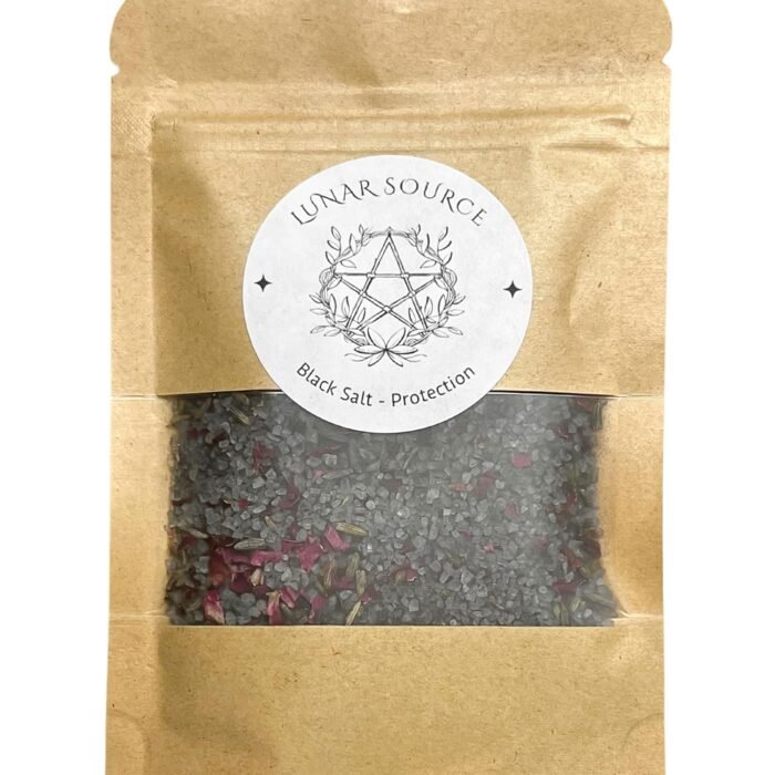 Witches Black Salt Herbal Blend | Spellcasting Ritual Spiritual Fiery Wall of Pr... - Image 2