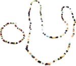 worldmartshopping Osain - Santeria Glass Bead Eleke & Ilde Set, Single Strand - Image 2