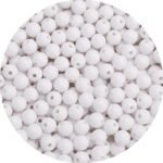 1000PCs 6MM Smooth White Acrylic Round Beads, Round Acrylic Balls Gumball Beads,... - Image 2