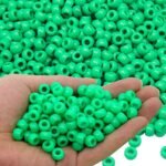 1000Pcs Green Pony Beads for Bracelet St Patricks Day Beads for Jewelry Making P... - Image 2