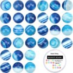 100Pcs Natural Crystal Beads Stone Gemstone Round Loose Energy Healing Beads wit... - Image 2