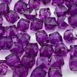 100pcs 12mm Acrylic Cube Beads Square Faceted Acrylic Beads with Hole Plastic Sp... - Image 2