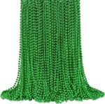 144 PCS St. Patrick's Day Bead Necklaces - Mardi Gras & Christmas Green Beads, 3... - Image 2