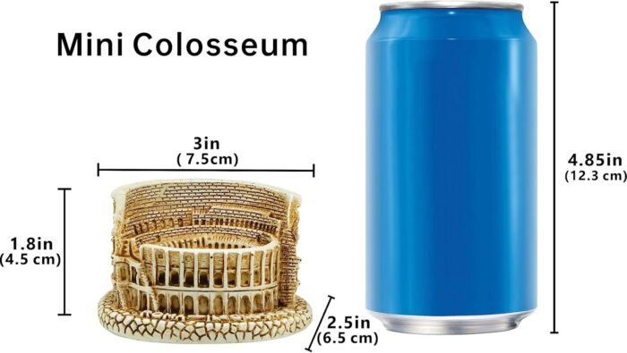 TRANSGOOD Roman Colosseum Italian Souvenirs Colosseum Model, Resin Mini Size Col... - Image 4