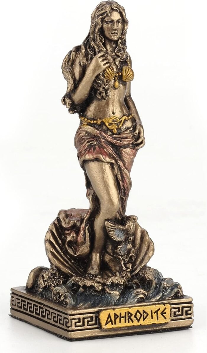 Veronese Design 3 3/8 Inch Greek Gods Miniature Figurine (Aphrodite, Bronze Fini... - Image 4